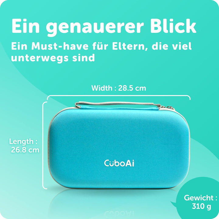CuboAi Reisekoffer | Schutzhülle für CuboAi Smart Babyphone, Mobile Ständer und Zubehör | Tranquil B
