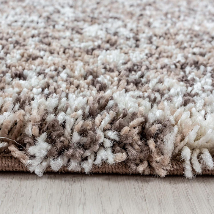 HomebyHome Shaggy Teppich 200x300 Wohnzimmer (200 x 290 cm) - Hochflor Wohnzimmerteppich Mehrfarbig
