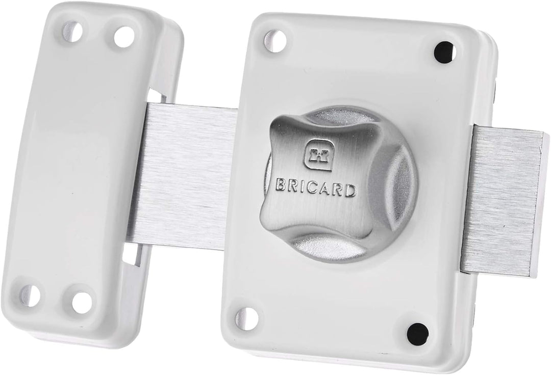 BRICARD 1954 Schloss Alpha mit Knopf Zylinder 45 mm Ø 22 mm weiss mit Knopf 45 mm ø 22 mm Weiss, mit