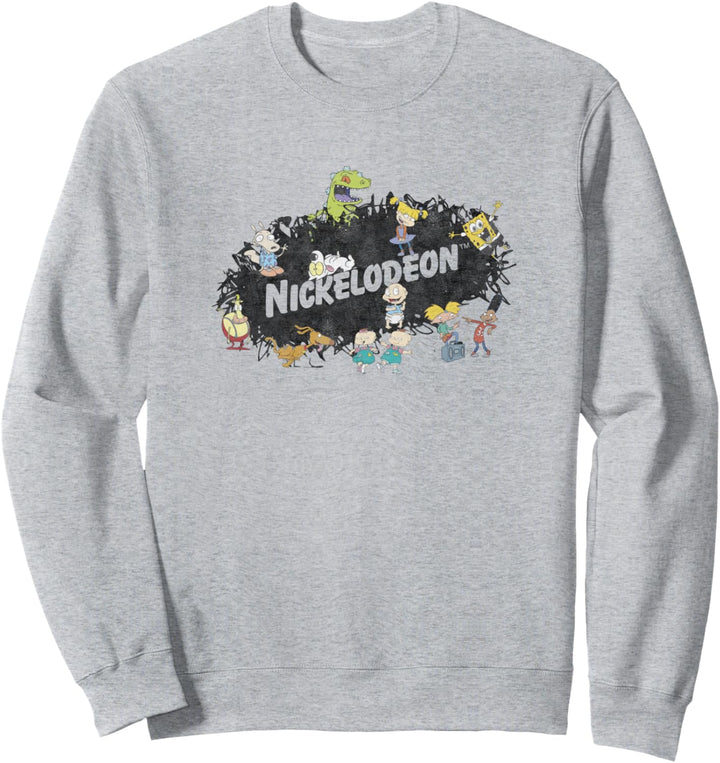 Nickelodeon Splatter Logo Group Shot Sweatshirt