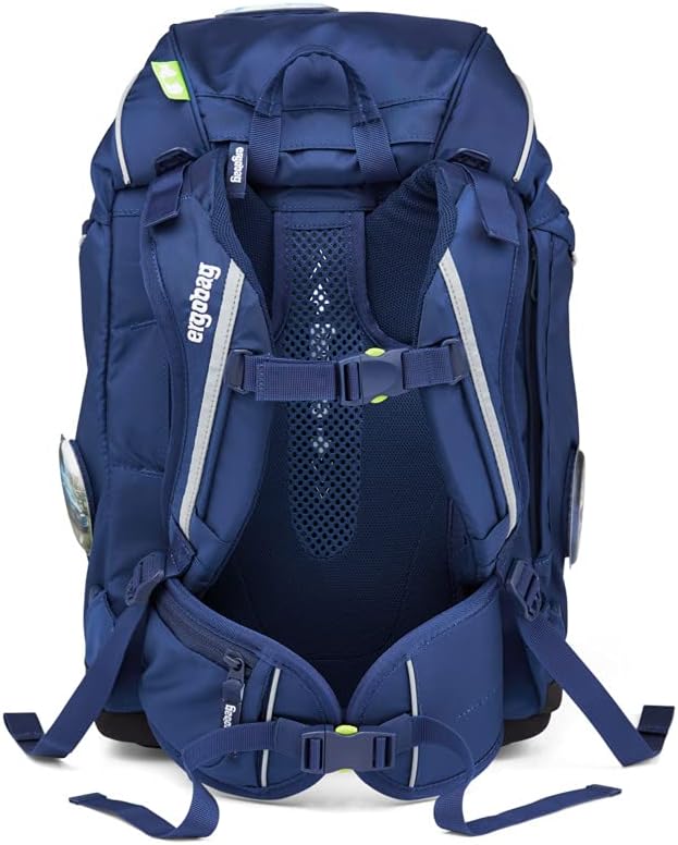 ergobag Pack Schulranzen-Set 6tlg. inkl. Klettie-Set Blaulichtbär - Blau