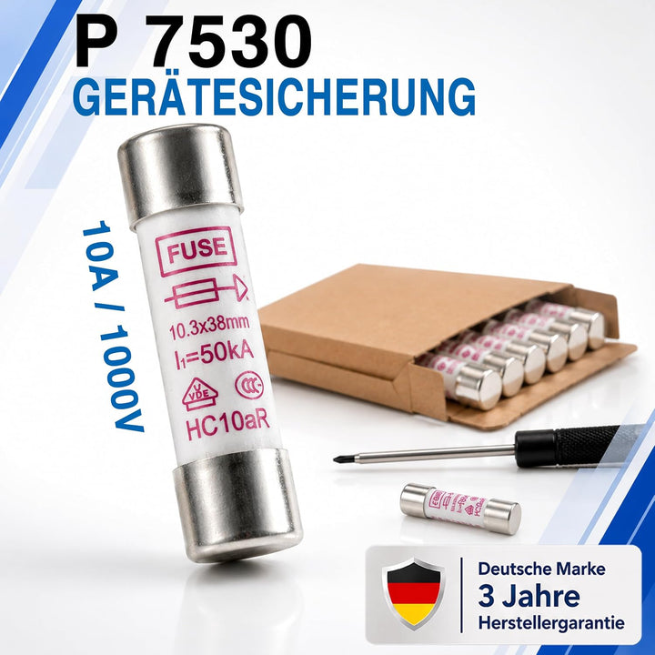 PeakTech P 7530 Set Keramik Feinsicherung, 10 Ma/ 1000 V, 10, 3 x 38 mm, Multimeter, Audio und HIFI,