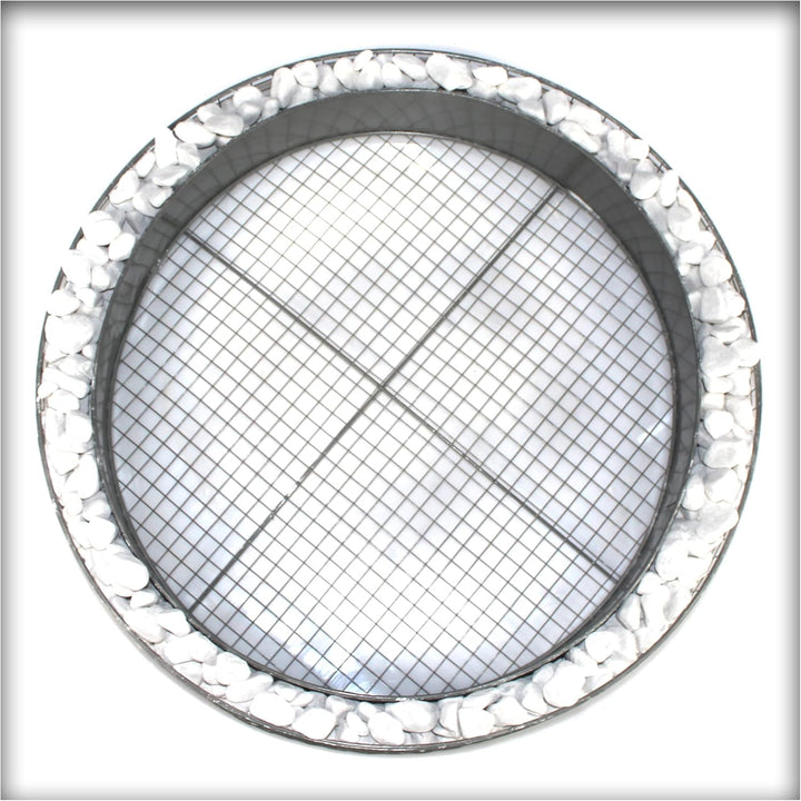 Pflanzschale Kreis-Gitter Garten Grabschmuck Grabgestaltung Friedhof Ø 50 cm mit Trennblech und Kies