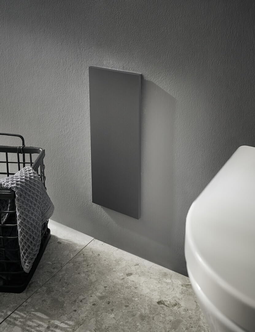 EMCO Asis Pure Unterputz-Toilettenbürstengarnitur-Modul, Badezimmerschrank mit Toilettenbürste, Hoch