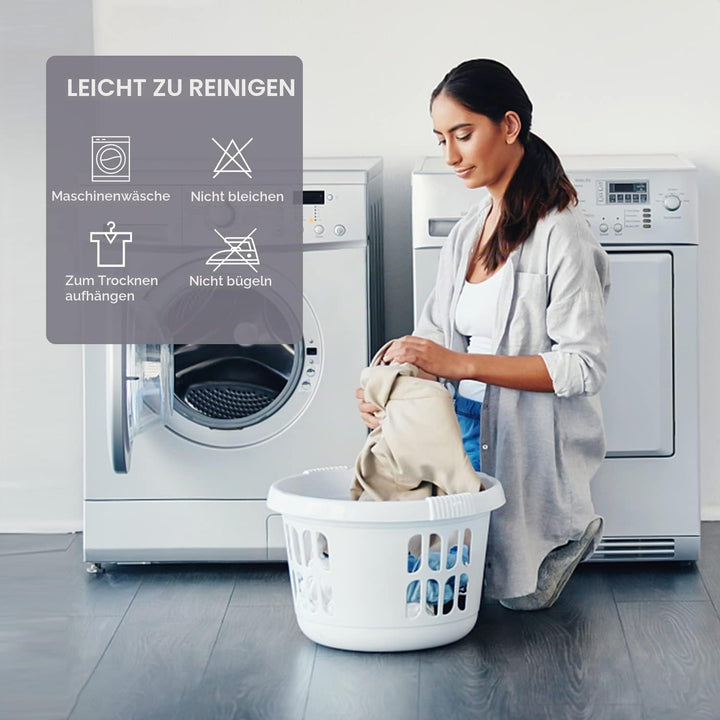 mafudoxi Stuhlhussen 6er Set, Stretch Abnehmbare Waschbar Stuhlbezug, Stretch Stuhlhusse mit Gummiba