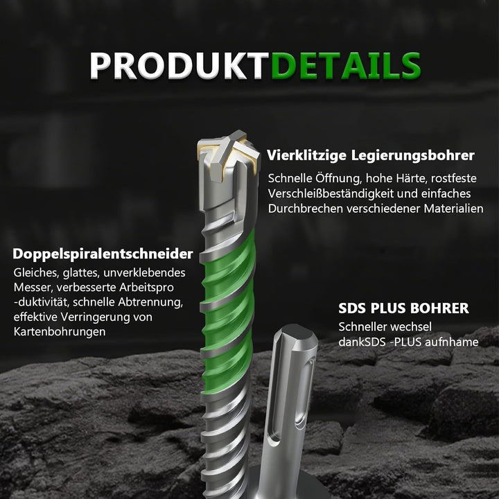 CATITO 30x460 SDS PLUS Bohrer, Schlagbohrer, Hammerbohrer, Professionelle Betonbohrer, ideal zum Boh