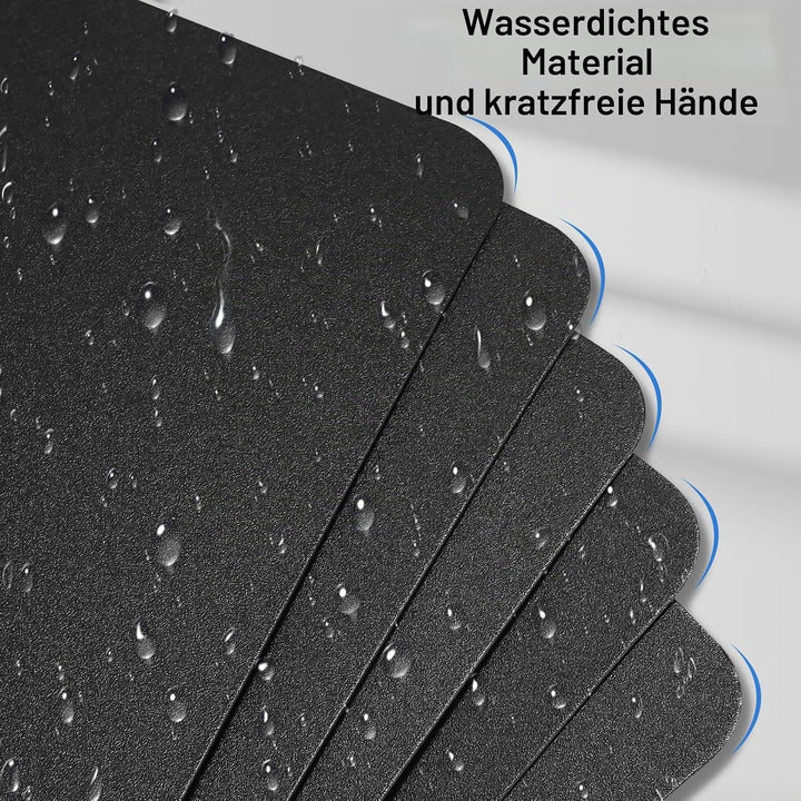 7er Klemmbrett A4, Kunststoff Klemmbrett mit Metalklemme, Einschiebbare Aufhängöse, Clipboard zum Au