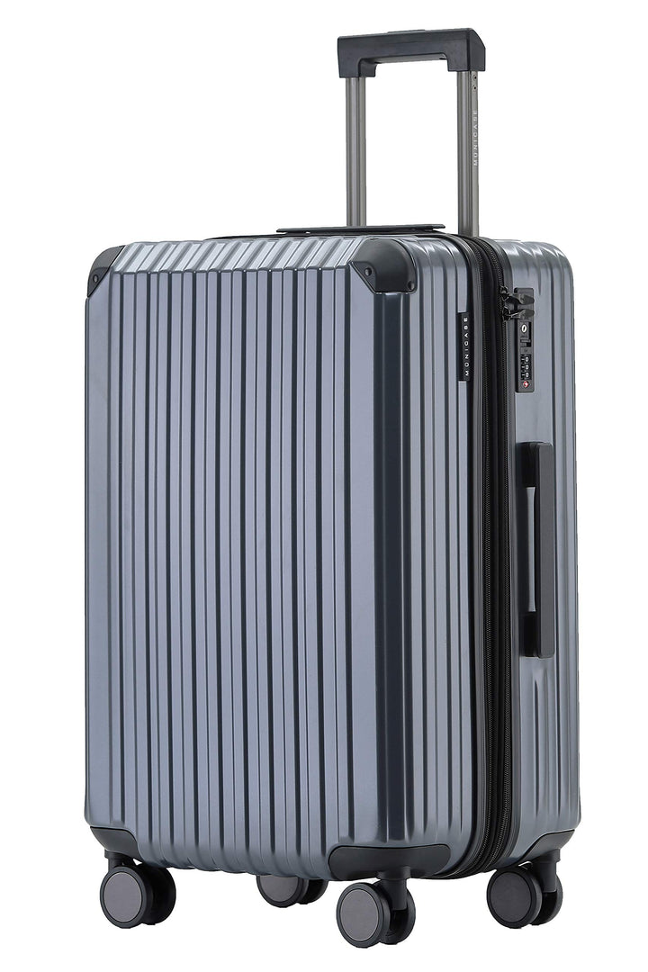M816 TSA-Schloss Koffer Reisekoffer Trolley Kofferset Hardschale Boardcase (Grey, Grosser Koffer) Gr