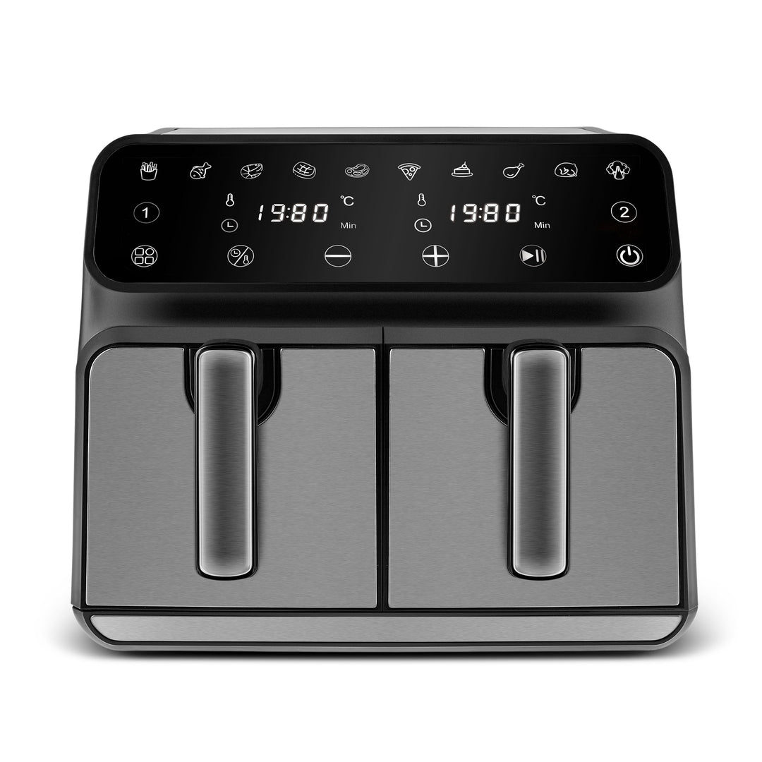 Karaca Multifry XXXL 4+4 Liter Digital Twin Twin Airfryer - Gesündere und Köstliche Zubereitung von