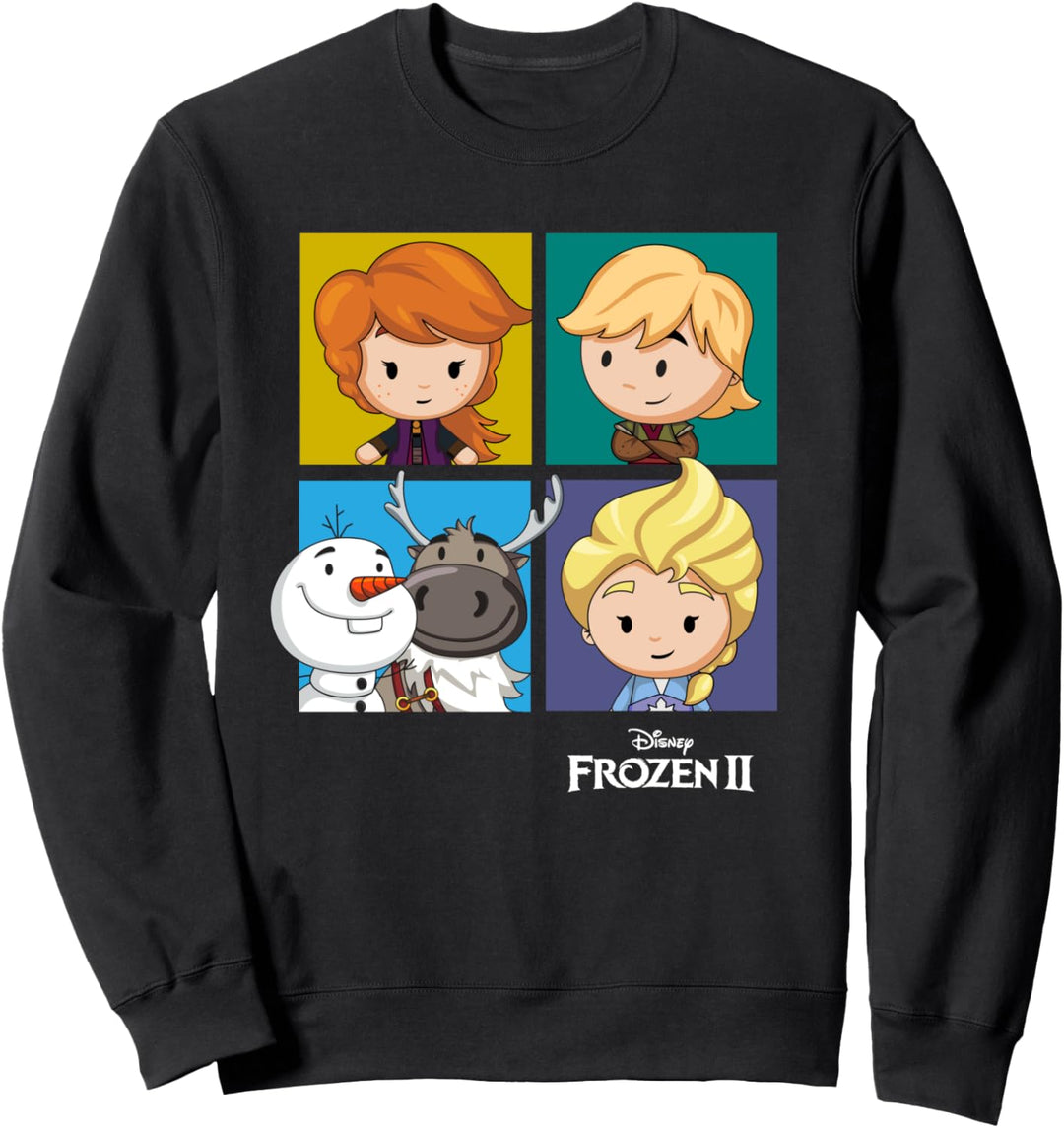 Disney Frozen 2 Chibi Character Panels Sweatshirt