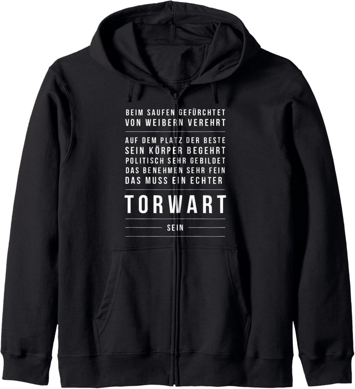 Torhüter Torwart Fussballclub Fussballverein Fussball Geschenk Kapuzenjacke