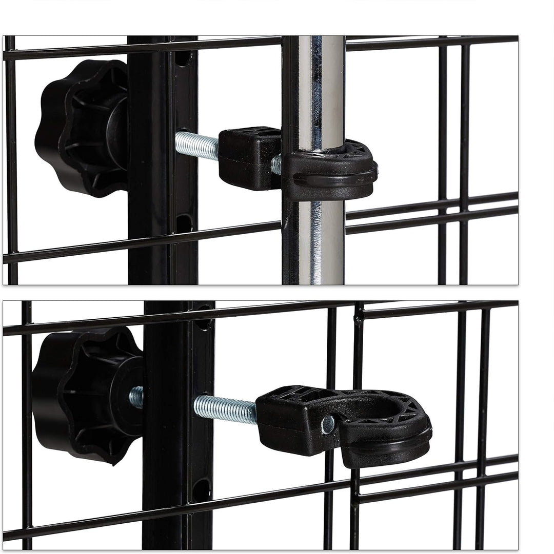 Relaxdays Hundegitter Auto, Trenngitter Universal gross, verstellbare Breite, Autogitter Masse HxB 4