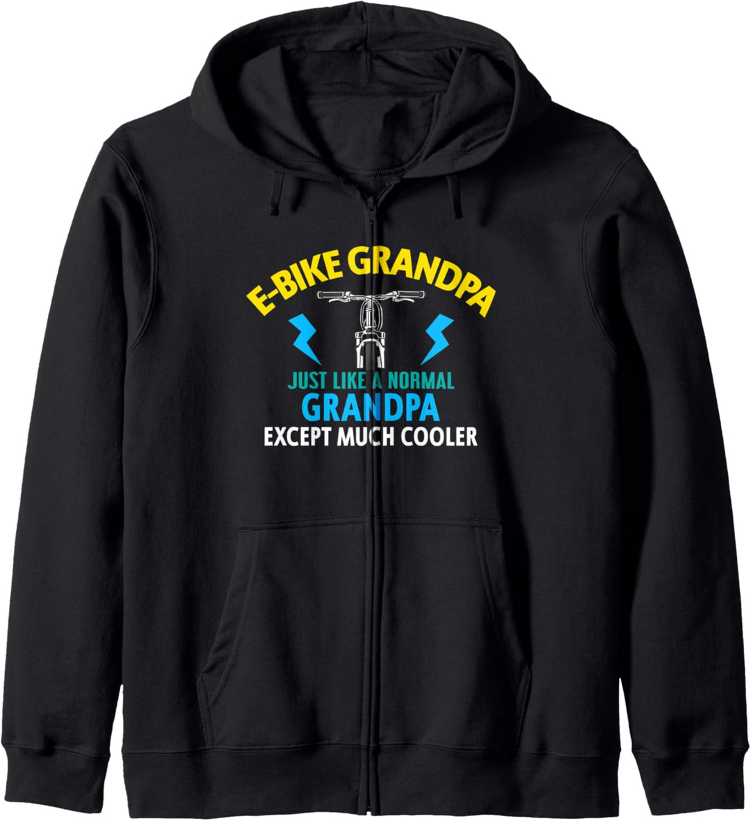Ebike Grandpa Funny E-Bike MTB Kapuzenjacke