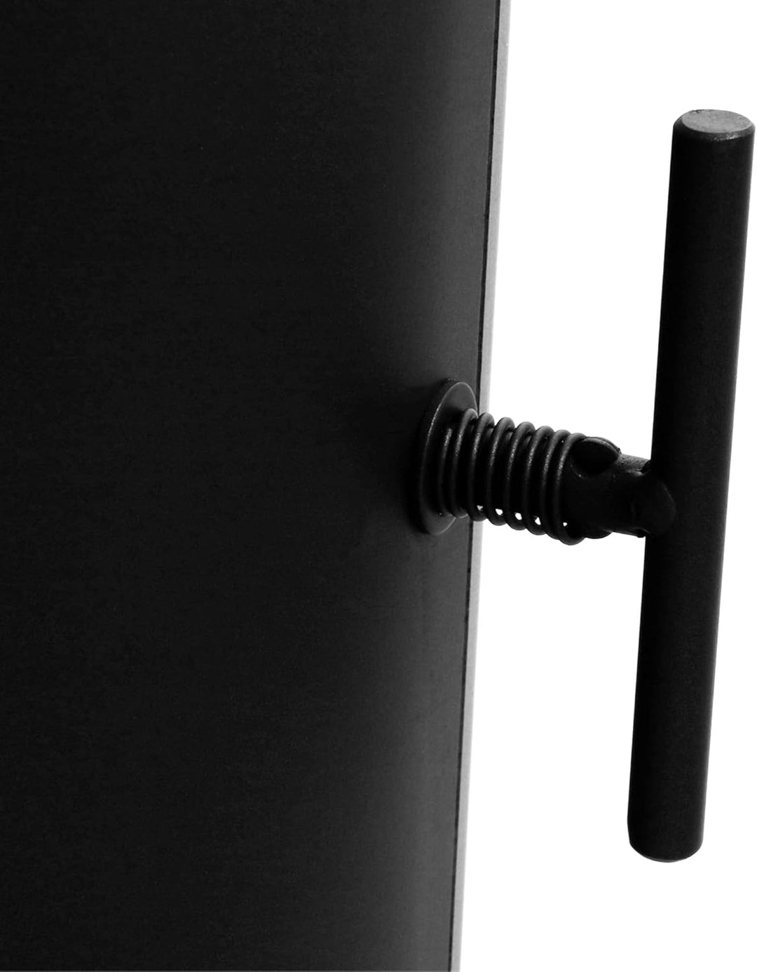 Ofenrohr 500 mm mit Drosselklappe - Durchmesser Ø 200 mm - Farbe: schwarz | Rauchrohr Kaminrohr Abga
