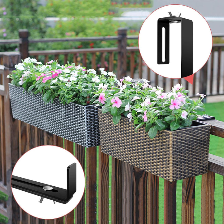 Pflanzkastenhalterung, Blumenkastenhalterung, verstellbare Fensterkastenhalterungen für Terrasse, Ga