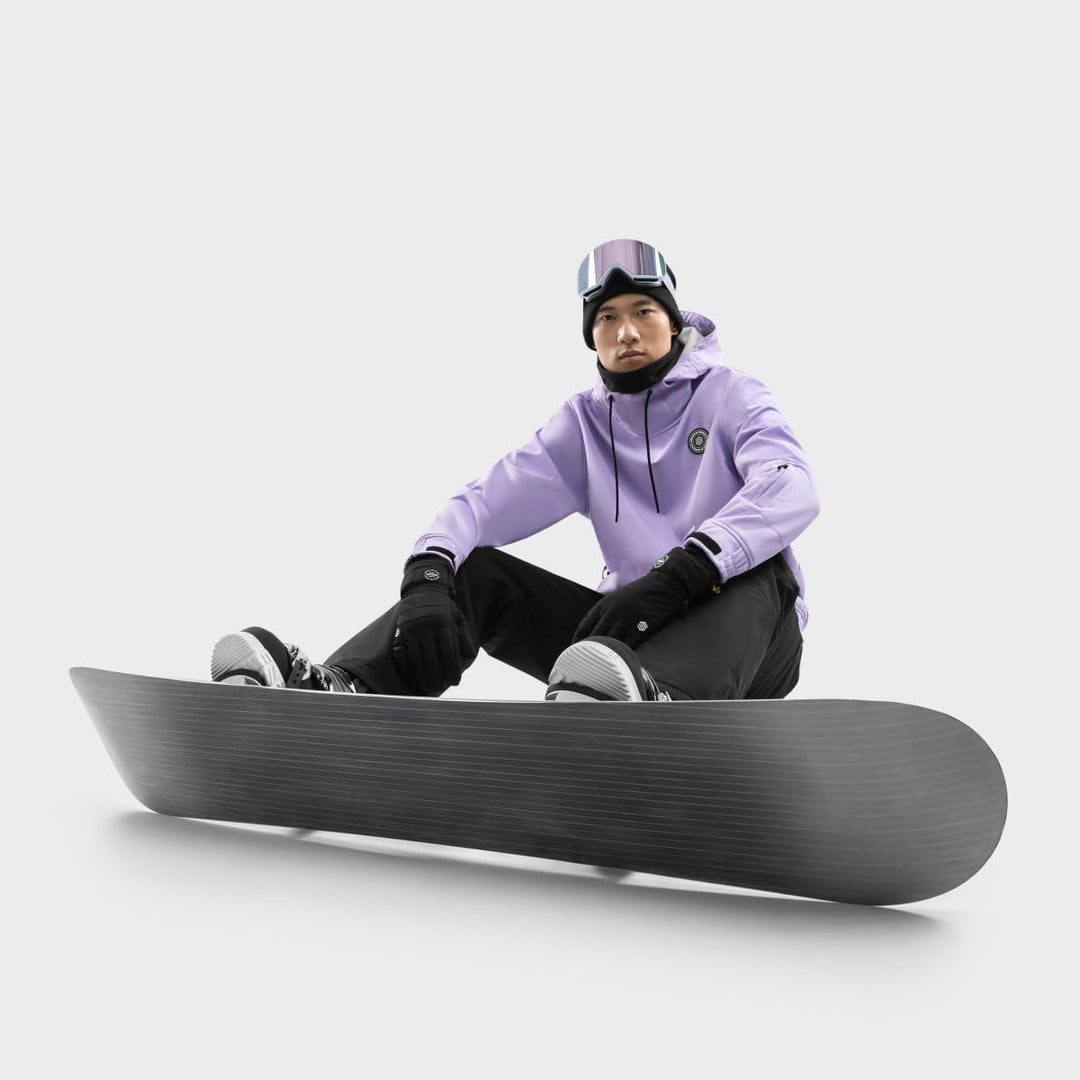 SIROKO W1 Ski- & Snowboardjacke Herren Wasserdicht Wärmeschutz Fronttasche Wintersport XXS Lavendel,