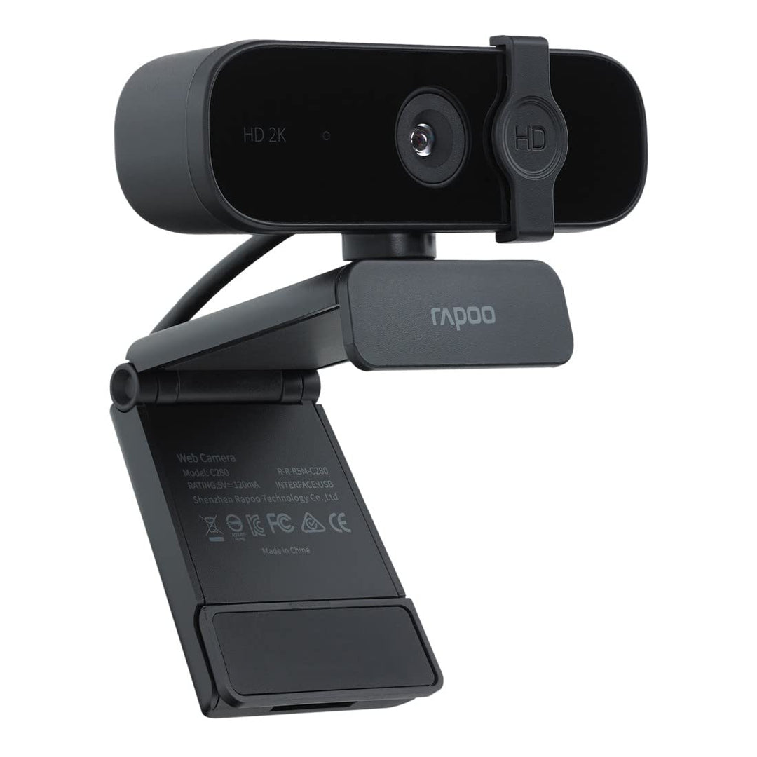 Rapoo XW2K Full HD 2K Webcam (4MP) 85° Sichtfeld, Autofokus, Rauschunterdrückung, USB-Anschluss, Kam