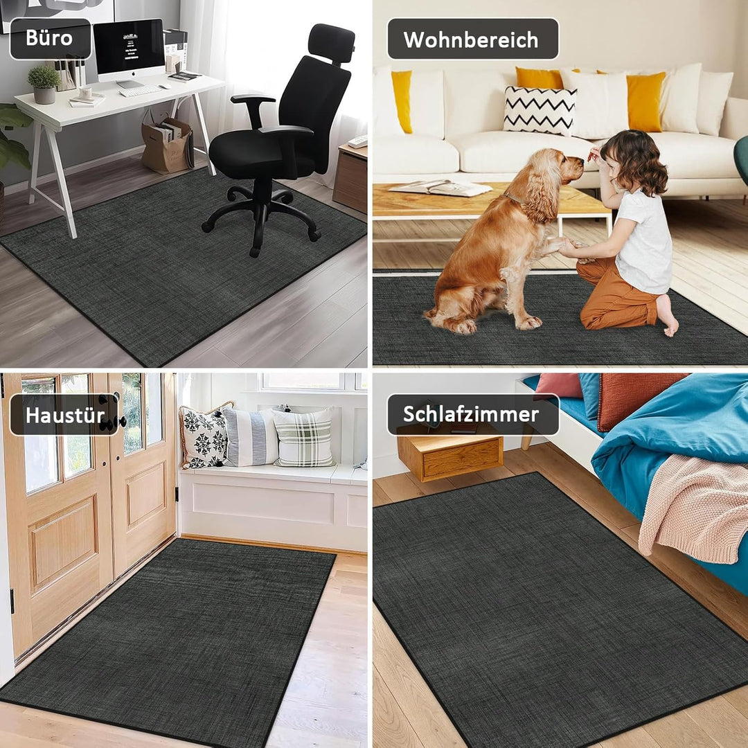 Bodenschutzmatte Bürostuhl 120X150 cm: Luxuriöse Bedruckter Stoff Bürostuhl Unterlage für Parkett un
