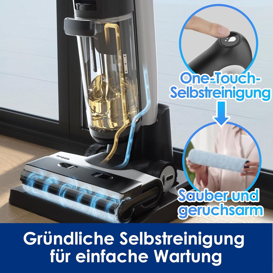 Tineco Floor One S7 Pro Nass Trockensauger Kabellos, Wischsauger 40min, Zentrifugal-Trocken, Doppels