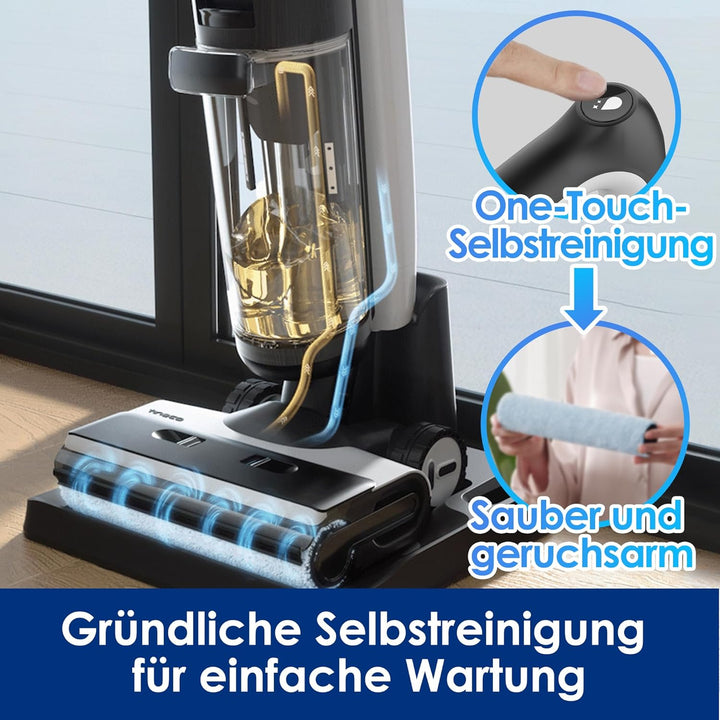 Tineco Floor One S7 Pro Nass Trockensauger Kabellos, Wischsauger 40min, Zentrifugal-Trocken, Doppels