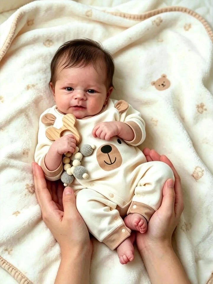 Zero pam Reborn Baby Vollsilikon Lebensecht Junge-45CM Silikon Puppen Baby Junge,lebensechte Babypup