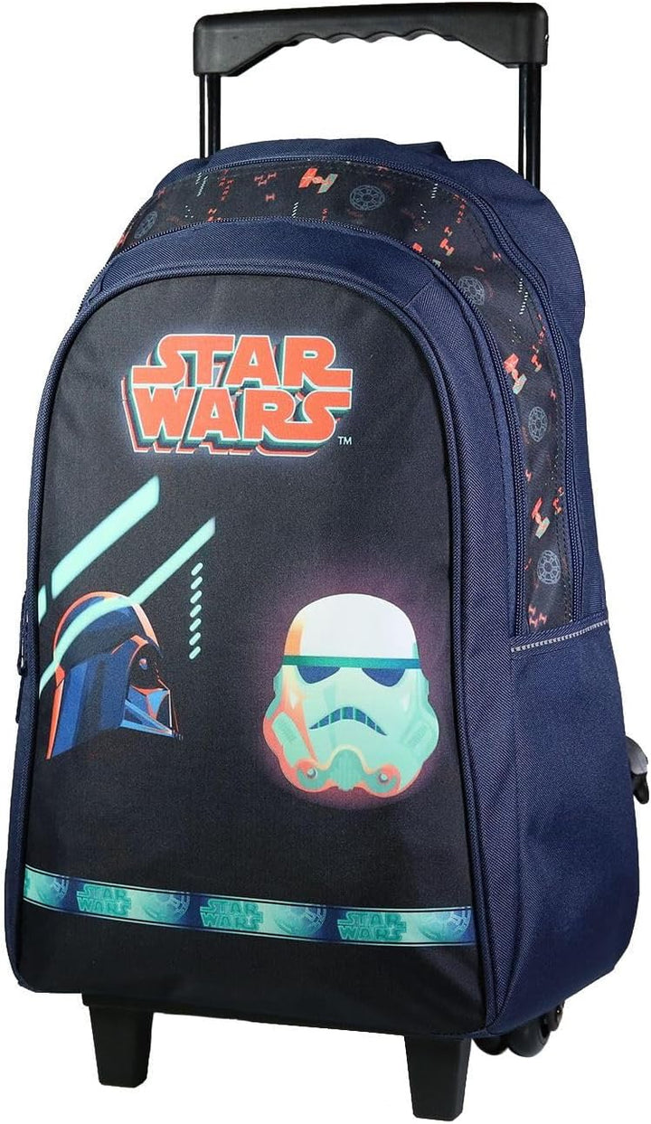 BAGTROTTER Rucksack mit Rollen 45 cm Disney Star Wars Blau