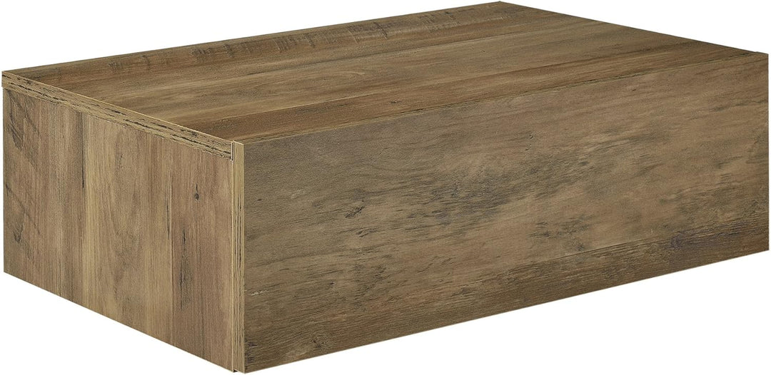 [en.casa] Wandregal Oslo mit Schublade 2er Set Nachttisch schwebende Nachtkommode Hängeregal Wandboa