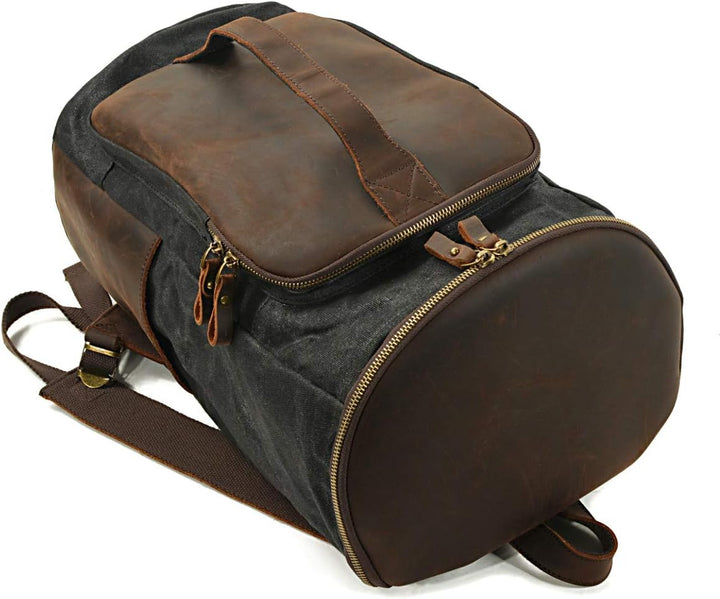 Motorrad Gepäckrolle VG7 Hecktasche Vintage 25Ltr inkl. Spanngurte schwarz
