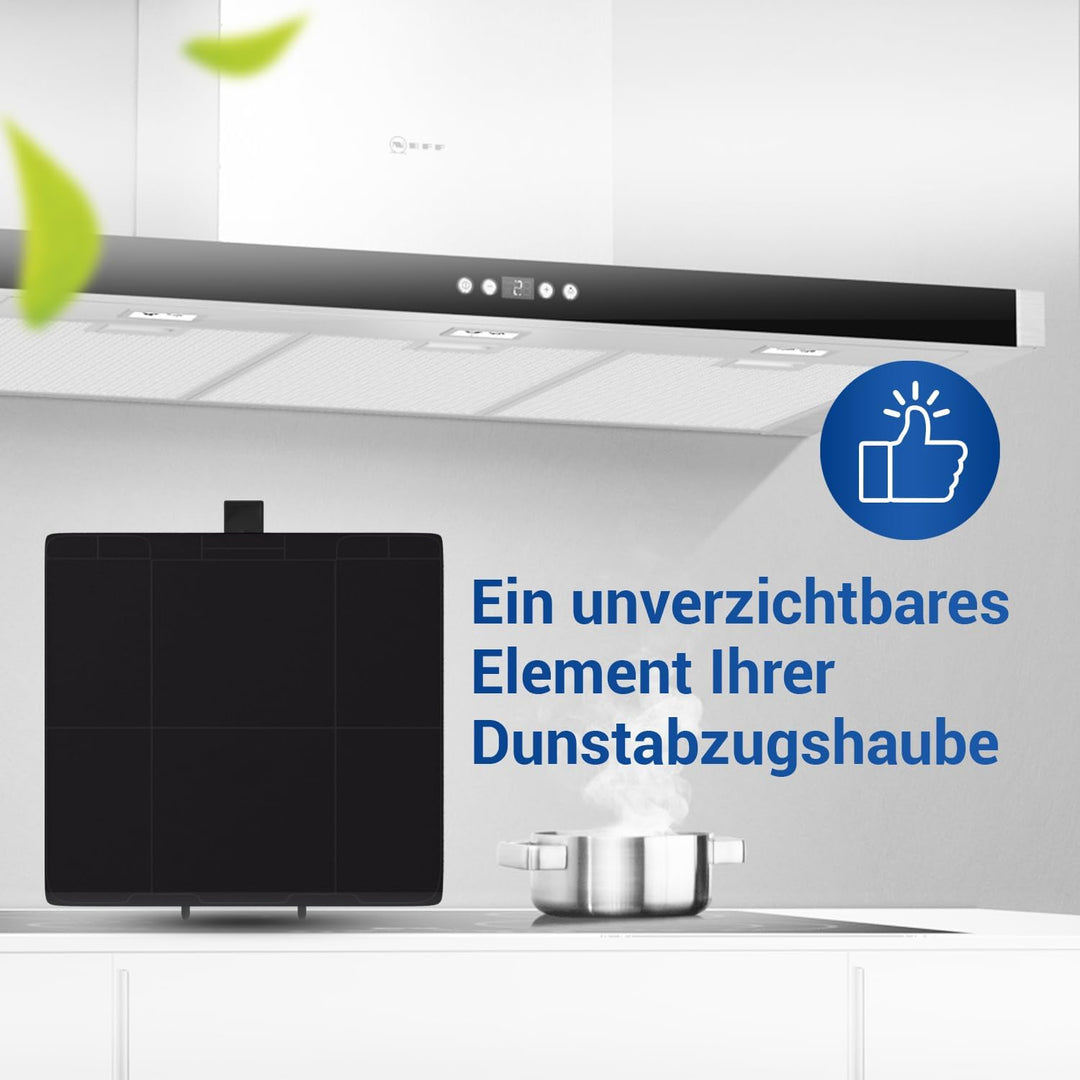 VIOKS 3 Stk Aktivkohlefilter Dunstabzugshaube 232x237x22mm Ersatz für Bosch DHZ5326 11026769 0070543