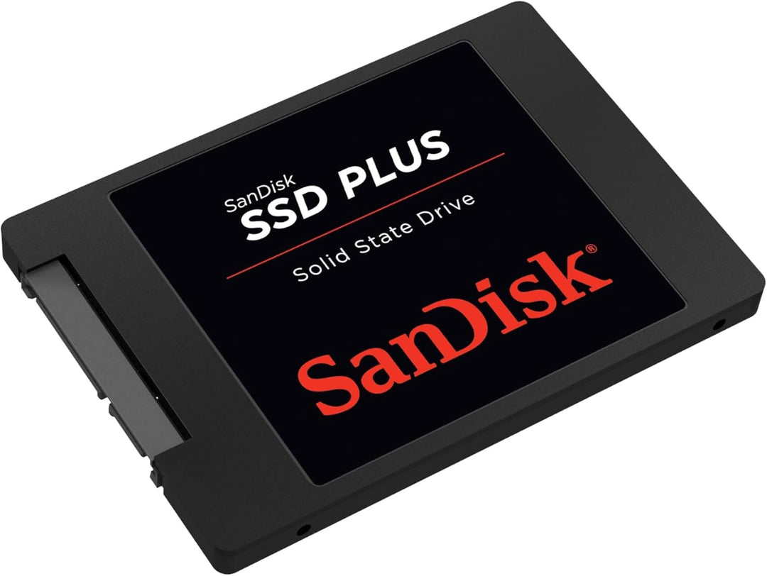 SanDisk SSD Plus interne SSD Festplatte 1 TB (schnelleres Hoch-, Herunterfahren und Laden, Lesegesch