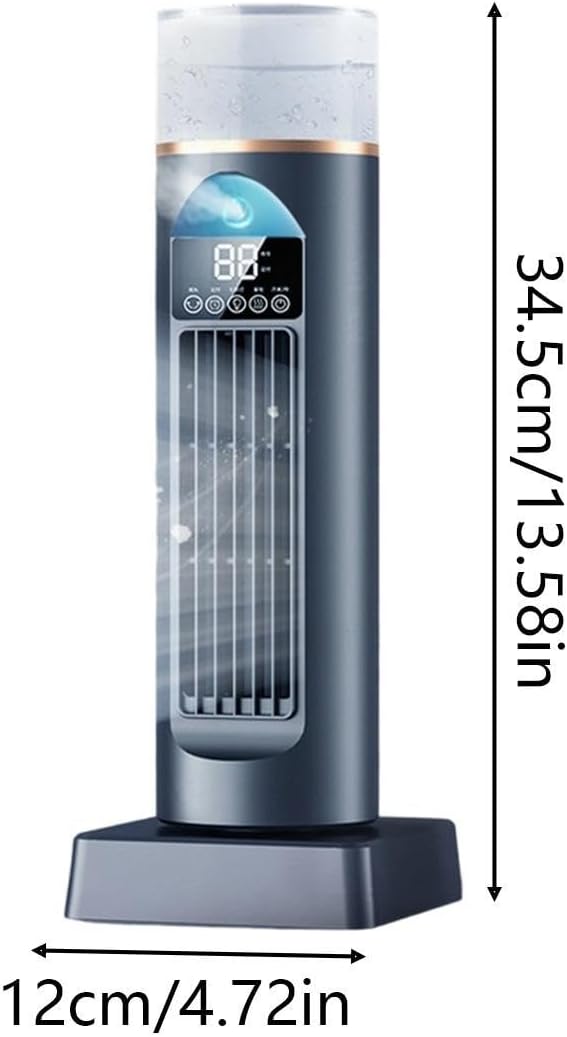 Leiser Turmventilator | Raumkühler Ventilator Mit Timer & Fernbedienung | Mobile Klimaanlage | 6 Ges