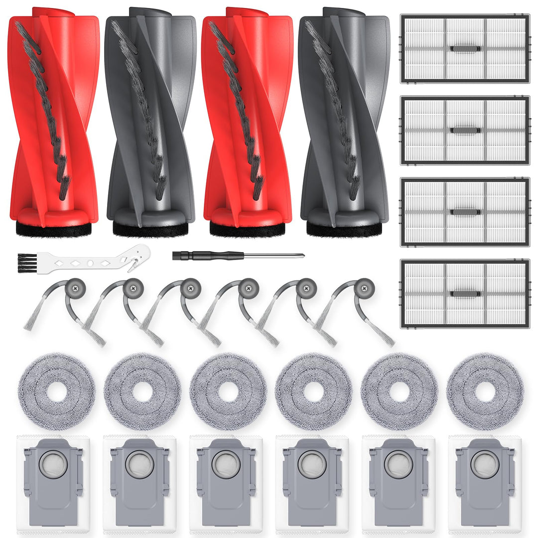 28 Stück Saros 10R Zubehör für Roborock Saros 10R/Qrevo CurvX/Qrevo Curv 2 Pro/Qrevo Curv 2 Prox Sau