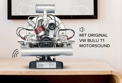 FRANZIS 67152 – Volkswagen VW Bulli T1 Boxermotor, originalgetreuer Motorbausatz des 4-Zylinder Moto