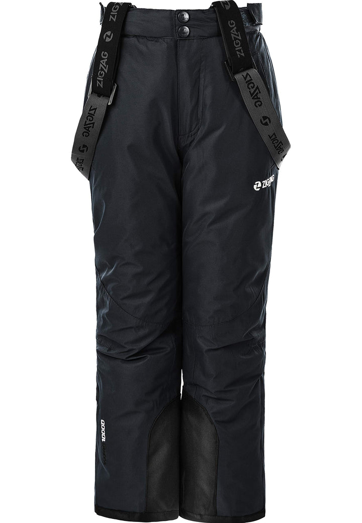 ZIGZAG Kinder Whistler Skihose 'Provo' mit 10.000 mm Wassersäule Robuste Skihose mit Hosenträgern un
