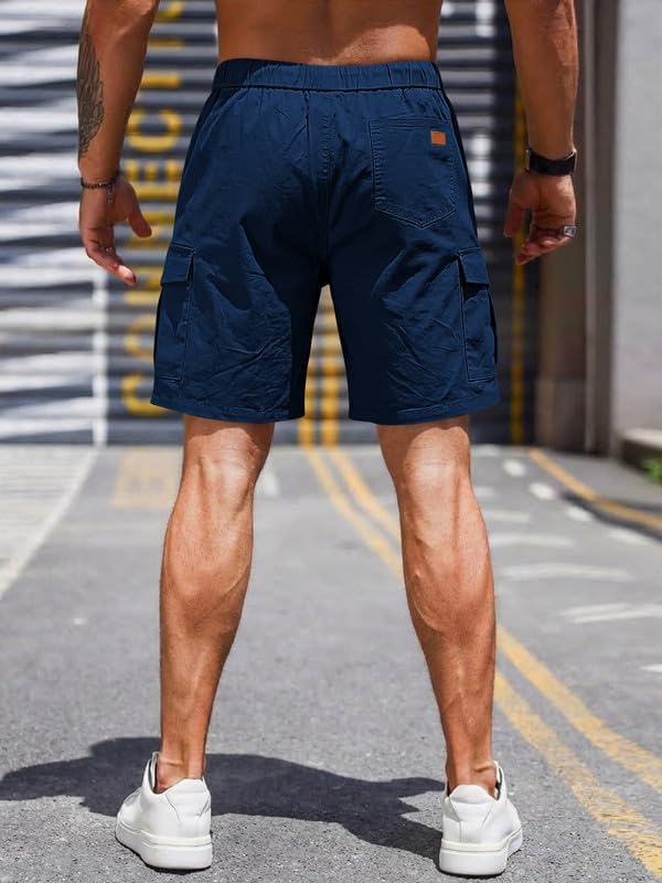 Elegancity Kurze Hosen Herren Cargo Shorts Freizeithose | Sommer Chino Shorts Mit 6 Taschen,Kurze Ca
