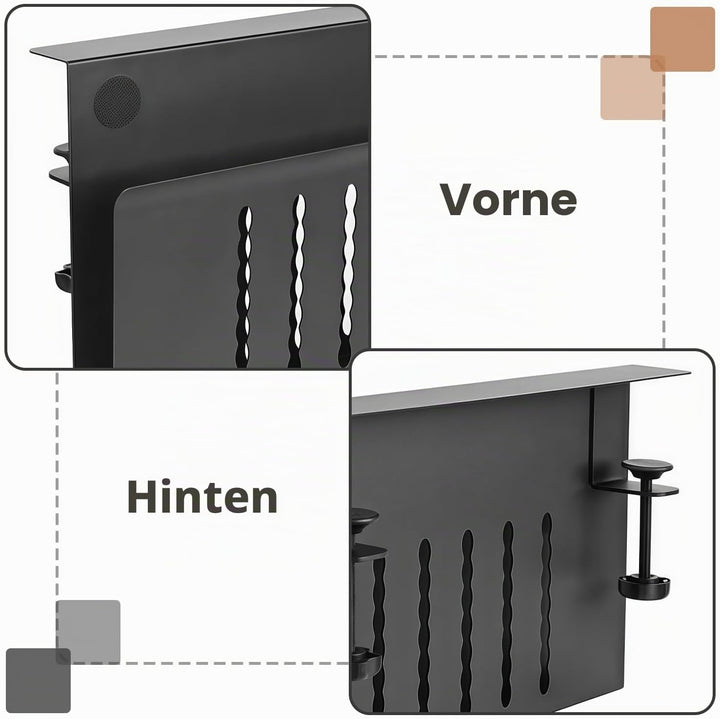 30×20×4.1cm PC Halterung Schreibtisch: Laptop Halterung Schreibtisch, Seitenaufbewahrung Seitenständ