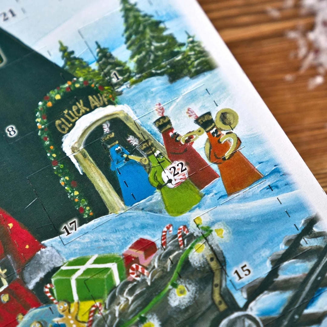 Crottendorfer Adventskalender - 24 Düfte - Hochformat (21x30cm) - Crottendorfer Räucherkerzen für We