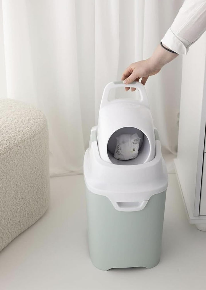 Geruchsdichter Windeleimer Diaper Champ ONE Windelbehälter funktioniert mit normalen Tüten Müllbeute