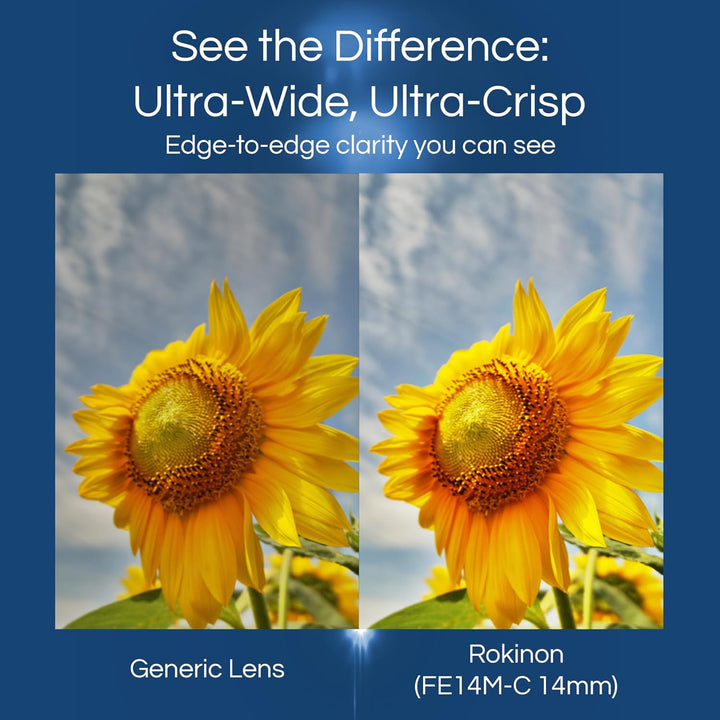 Rokinon FE14M-E 14 mm F2.8 Ultra Wide Objektiv für Sony E-Mount und Festobjektiv für andere Kameras