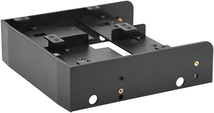 Vikye OImaster 2,5 3,5 HDD SSD auf 5,25 Diskettenlaufwerkschachthalterung für PC, Schwarz