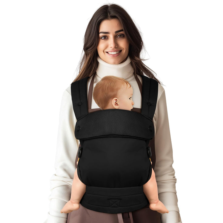 Babytrage für Neugeborene bis Kleinkinder, Ergonomische Bequeme und Leichte Tragetuch, Verstellbare