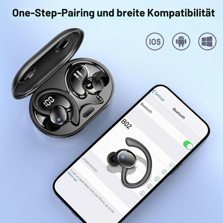 2026 Kopfhörer Kabellos Bluetooth 5.4, Bluetooth Kopfhörer, 50 Std Spielzeit, 4 ENC Noise Cancelling