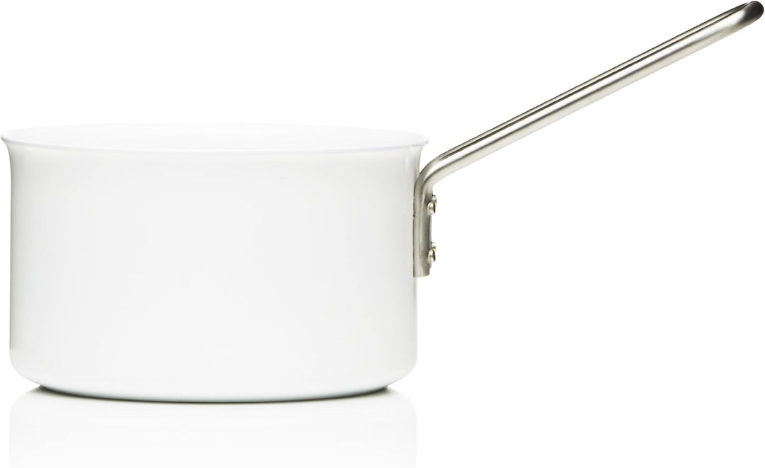 Eva Trio | White Line Kasserolle 1,8 l 16 cm keramischer Slip-Let®-Antihaftbeschichtung | Perfekt fü