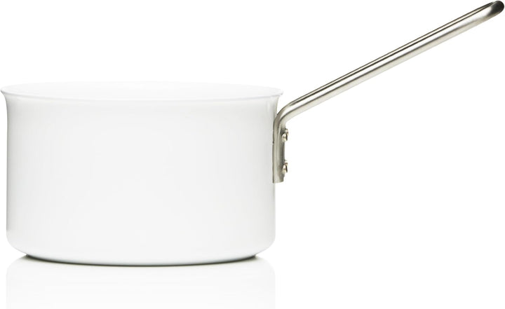 Eva Trio | White Line Kasserolle 1,8 l 16 cm keramischer Slip-Let®-Antihaftbeschichtung | Perfekt fü
