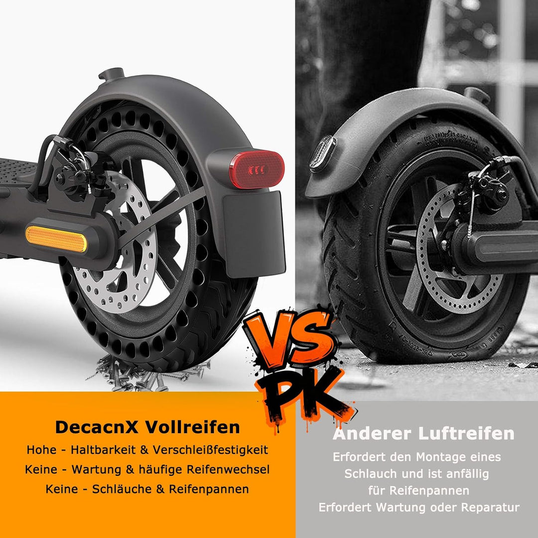 8,5 Zoll E Scooter Hinterrad Komplettrad mit Vollreifen &amp; Felge für Xiaomi Pro/Pro 2 Hinterrad Kompl
