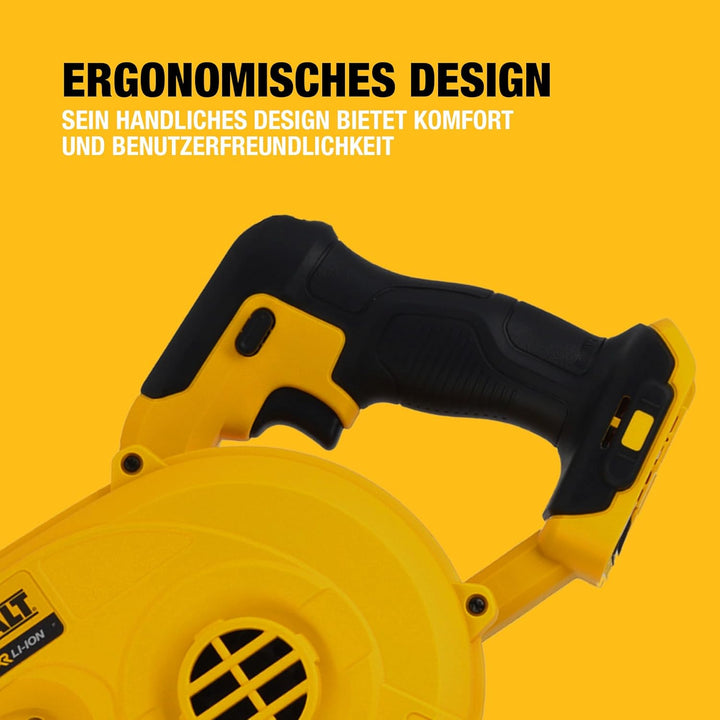 DeWalt Akku-Gebläse / Luftbesen (18V, 290 km/h Blasgeschwindigkeit, drei-Stufen-Schalter, Lieferung