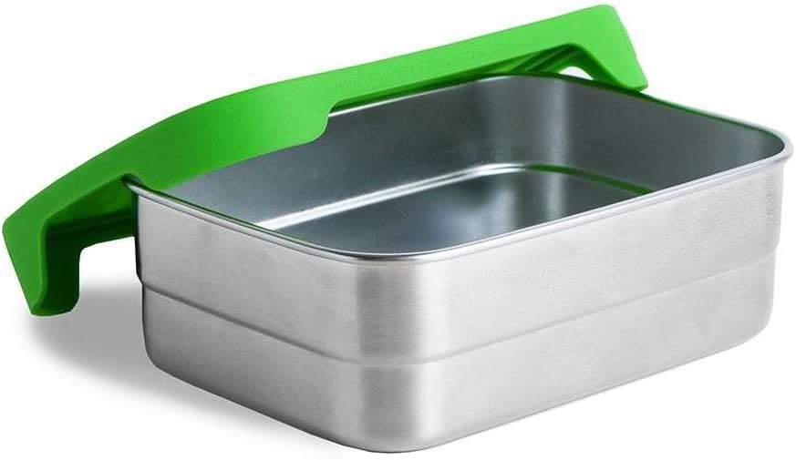 ECOlunchbox Blue Water Bento | Splash Box XL, Grosse Edelstahldose mit Silikondeckel | Lunchbox | Br