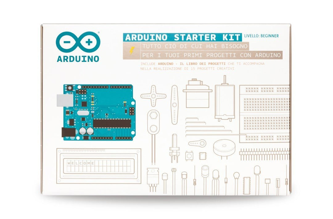 Official Arduino Starter Kit [K010007] (Italian Project Book) - Komplettset zum Erlernen von Elektro