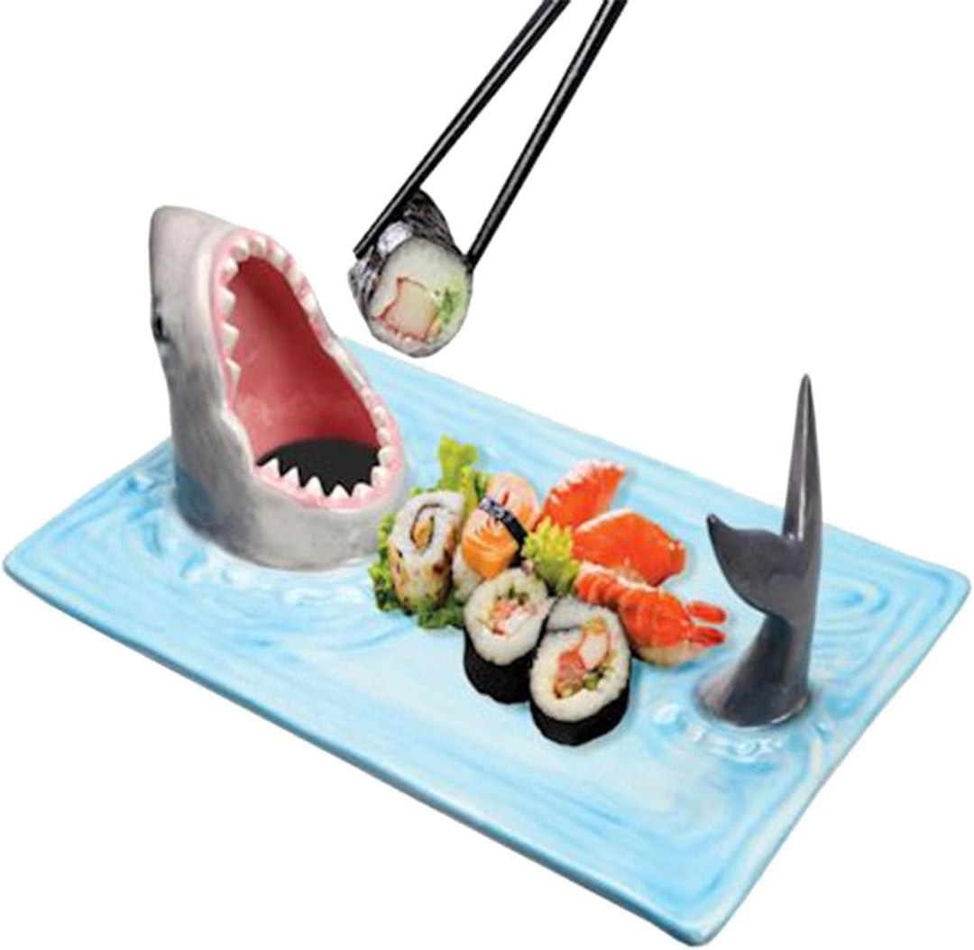 Generisch Hai-Sushi-Teller, Hai-Keramik-Sushi-Teller, Shark Sushi Teller Keramik Sushi Teller, Shark
