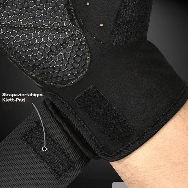 RDX Fitness Handschuhe, Trainingshandschuhe mit 3 Handgelenk-Stabilisierungsplatten, 15 Zoll Langer